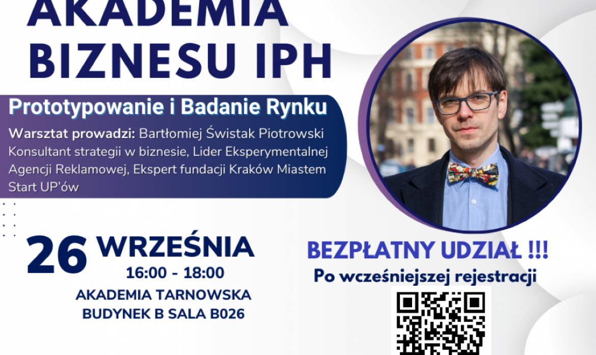 Zdjęcie Akademia Biznesu IPH - Prototypowanie i badanie rynku